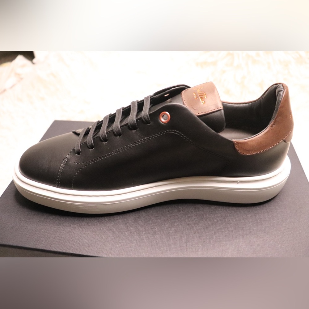Good Man Brand Legend London Black Dark Vachetta Edge Italy Sneakers Size 9